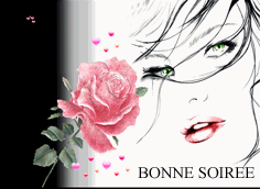 Gif animé bonne soirée glamour